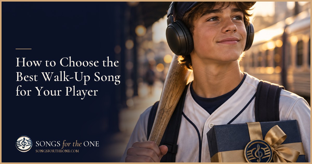 Young baseball player holding a bat beside a parent and coach testing walk-up music on a portable speaker at practice