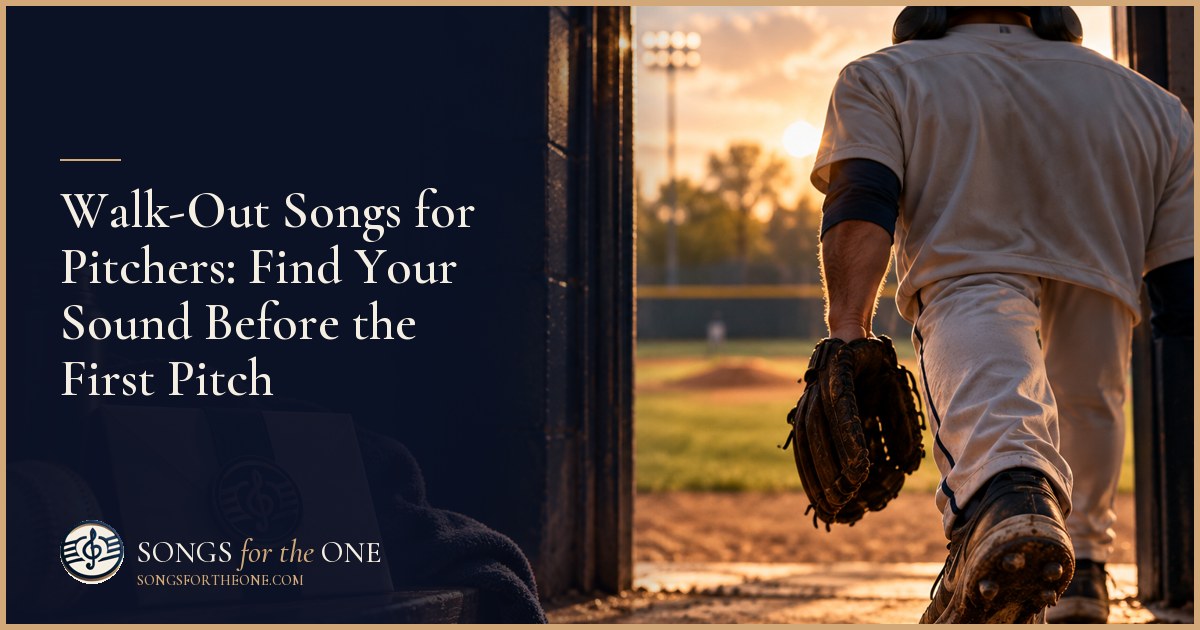 Young pitcher holding a baseball beside the bullpen while a parent sets a portable speaker on the bench