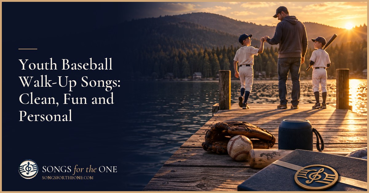 Young baseball player holding a bat beside a parent and coach checking a small speaker at a neighborhood ballfield